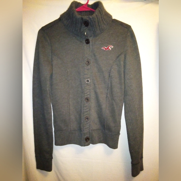 Hollister Cropped Cardigan Sweater Women's Size Small - Picture 1 of 8